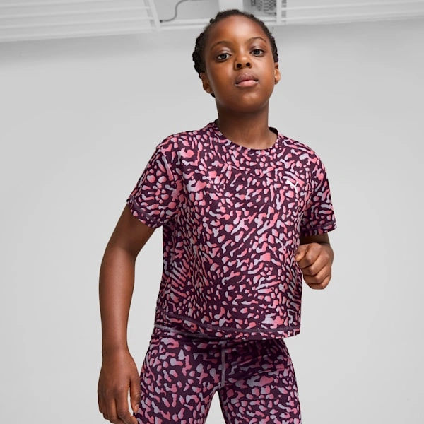 ¡PUMA Tren Favorito! Camiseta Corta para Niños Grandes. ¡Estilo y Comodidad en Movimiento!